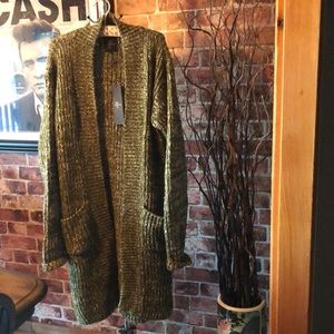 NWT  THE PEOPLE VS oversized green cardigan sweater